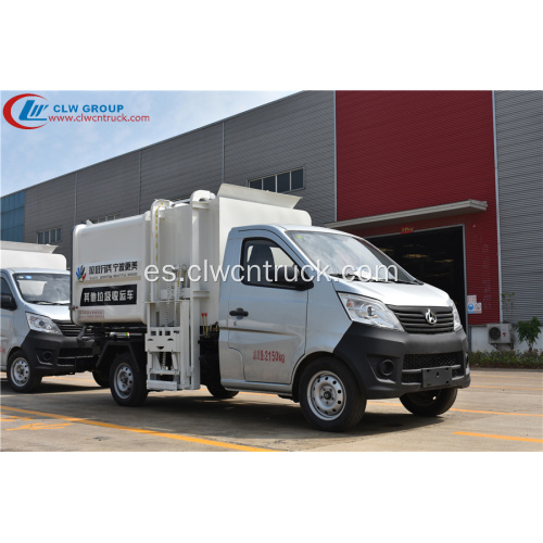 Nuevo camión compactador de basura Changan 3cbm pequeño